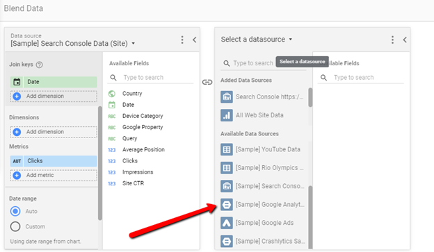 Blending Data Sources